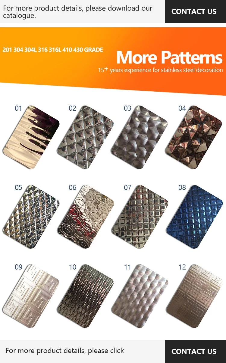 2019 Hot Sale Stamped Stainless Steel Sheet with Best Price