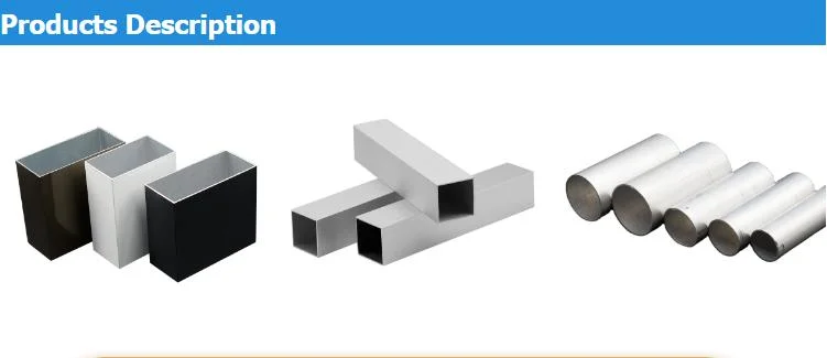 3003 1050 1100 Rectangular Aluminum Tube Sizes Aluminium Cosmetic Tube Coiled Aluminum Tubing for Heat Exchanger