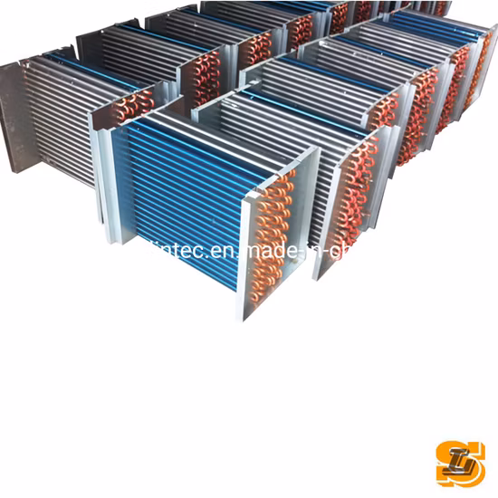 Batteria alettata postrefrigeratore in alluminio con tubo in rame 3/16